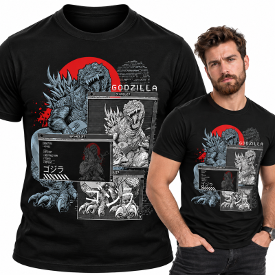 KOSZULKA ŚMIESZNA GODZILLA